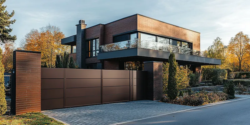 Modern Zaun aus Polen