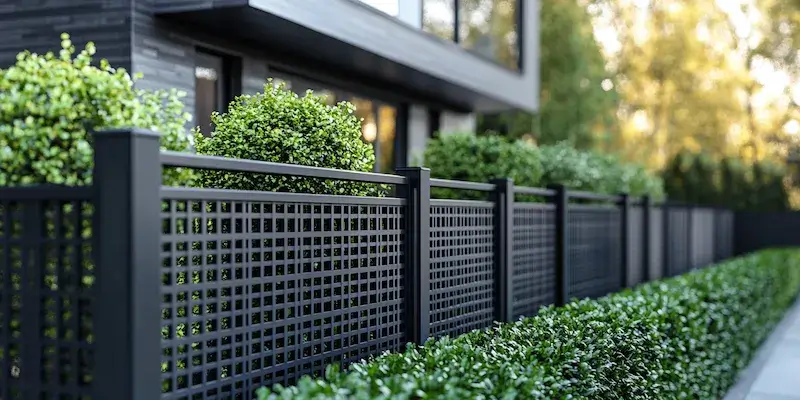 Moderne Zäune aus Polen